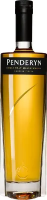 A bottle of Penderyn Madeira Welsh Single Malt Welsh Whisky.
