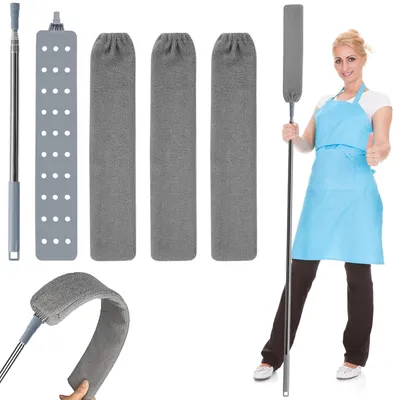 Teleskop-Staubwedel 250 cm, Mikrofaser, waschbar, flexibel