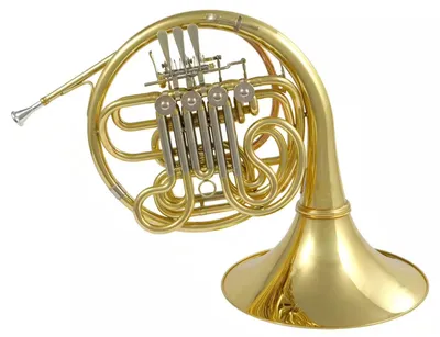 Harmoniehorn Si/Fa, lackiert, 4 Ventile, inkl. Etui und Mundstück