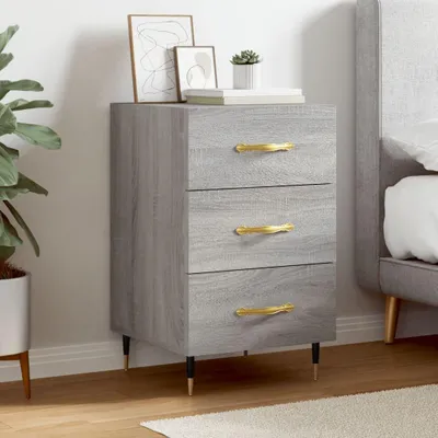 Obrázek produktu pro vidaXL Noční stolek Grey Sonoma 40x40x66 cm výrobek ze dřeva
