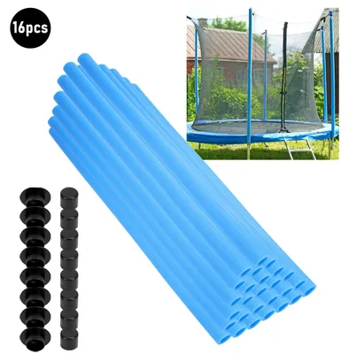 Immagine prodotto di Imbottitura per pali del trampolino Izrielar da 92 cm in schiuma – Protezione per pali di sicurezza, tubo di ricambio, blu