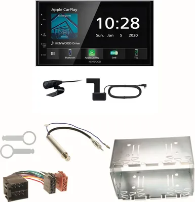 Produktbild von Kenwood DMX5020DABS Android Auto CarPlay Einbauset für Polo 6N2 9N Bora Ibiza 6L