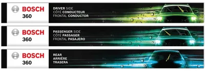 Produktbild von BOSCH 360 Complete Vehicle Wiper Blade Kit - Includes Front Beam Blades (Pair) +
