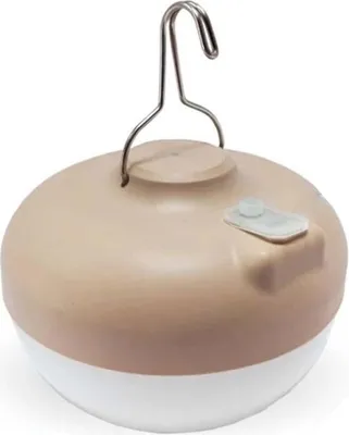 Produktbild von LED Leuchtmittel Solar + USB Akku Haken Magnet Ø 11 cm 2700 K dimmbar Fernbedienung tragbar Campinglampe Außenleuchte
