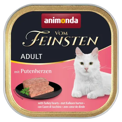 Produktbild von animonda vom Feinsten Katzenfutter Nass Putenherzen 32x100g Getreidefrei