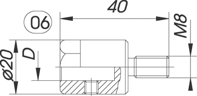 Produktbild von BRÜCK Reduzierfutter f. Dübelb. D= 10mm Typ 017006 | 01700610R