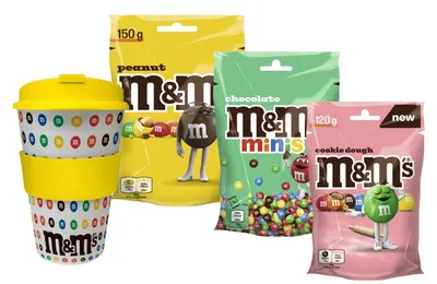 Produktbild von Coffee Cup & M&M'S Mix - Peanut Chocolate Minis Cookie - Gelb