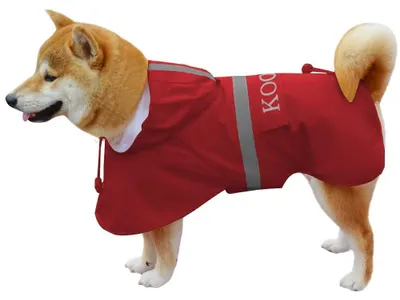 Produktbild von Solidchoice – Wasserdichte Regenjacke für große Hunde, verstellbarer Poncho