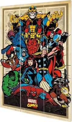 Produktbild von Marvel Comics - Die Rächer-Holzdruck CD2042 (Einheitsgröße) (Bunt)