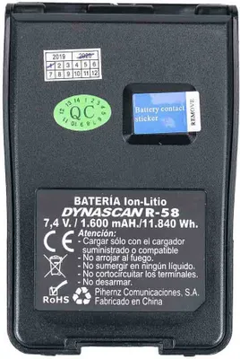 Produktbild von Dynascan R-58-lithiumbatterie 1600mah Schwarz  Schwarz One Size