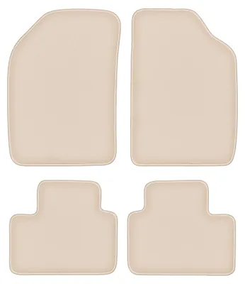 Produktbild von Velours-Fußmatten für Lancia Ypsilon I 1996-2003 (Schrägheck) – 4-tlg, Beige, passgenau – Wielganizator FORTUNA