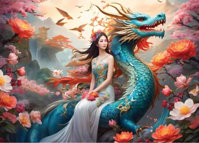 Image de BLUEBIRD Puzzle Dragon bleu 500 pièces