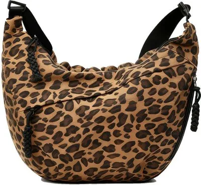 Image de Sac à bandoulière pour femme avec bandoulière réglable - sac en cuir compact en forme de demi-lune