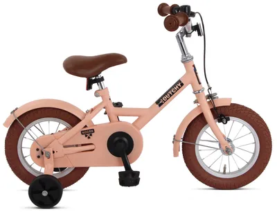 Produktbild von Nogan Dutchy Kinderfahrrad 12 Zoll Mattes Rosa | Komplett mit Stützräder
