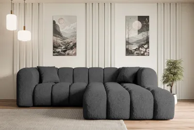 Produktbild von ALTDECOR Ecksofa in L-Form OLEA-L1 - 231x173x74 cm Grau - Corner Sofa Bett Eckcouch Couch Wohnlandschaft Cauchsofa
