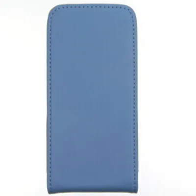 Produktbild von Slim Leder Flip Handyhülle für iPhone 4 4s Blau Schutz Tasche