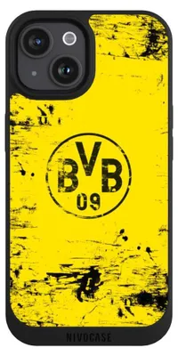 Produktbild von NIVOCASE Handyhülle für Apple iPhone 15  Hülle NIVOpure Case Schwarz BVB Borussia Dortmund Offizielles Lizenzprodukt