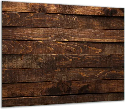 Produktbild von Herdabdeckplatten Glaskeramikkochfeld-Abdeckung Spritzschutz Glas 60x52cm Holz