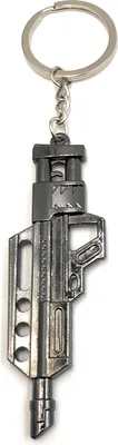 Produktbild von Onwomania Schlüsselanhänger Maschinenpistole Uzi Gun Metall Anhänger Charm