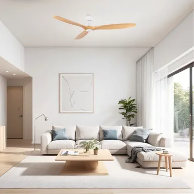 Produktbild von ROWIND L Deckenventilator Weiß/Kiefer Ø152 cm
