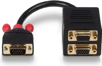 Obrázok produktu pre Lindy 41214 VGA-Kabel 0,18 m VGA (D-Sub) Schwarz