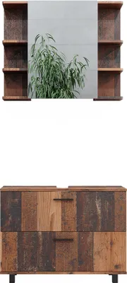Produktbild von Badmöbel-Set Vicco Ilias Eiche rustikal 2-teilig, Model 40497