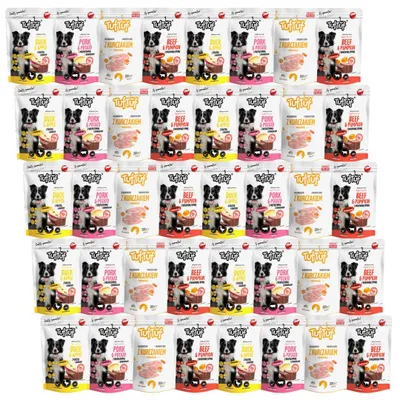 Produktbild von Tuftuf | Nassfutter für Hunde - 40x300g - Fleischmix - 67% Feuchtigkeit - Beutel