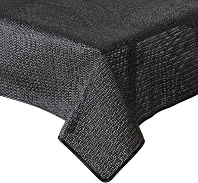 Image de Nappe ronde résistante aux intempéries, 160 cm, noire