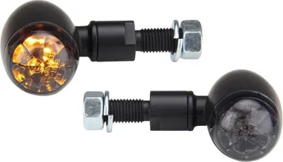 Produktbild von Halogen Blinker Sniper schwarz getönt 12V M10 Citomerx vorne hinten passend für Motorrad Quad Roller