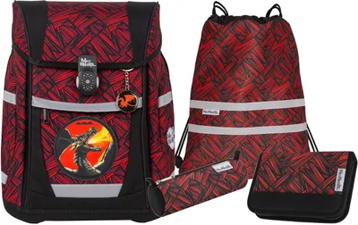 Produktbild von McNeill Schulranzen Tenero Schoolbag Set 5-teilig Zack schwarz