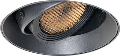 Produktbild von QAZQA - Modern Moderner Einbaustrahler schwarz GU10 AR70 rund randlos - Oneon Honey I Wohnzimmer I Schlafzimmer - Aluminium Rund - LED geeignet GU10