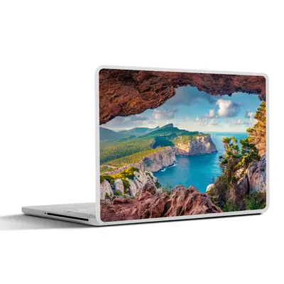 Produktbild von MuchoWow® Laptop Aufkleber Sticker Cover Höhle - Natur - Meer - Landschaft 36.5x27.5 cm - Laptop-Sticker