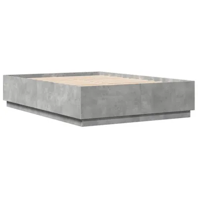 Produktbild von vidaXL Bettgestell Betongrau 160x200 cm Holzwerkstoff