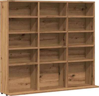 Zdjęcie produktu dla vidaXL Półka na płyty CD Artisan dąb 100x23x89,5 cm materiał drewnopochodny