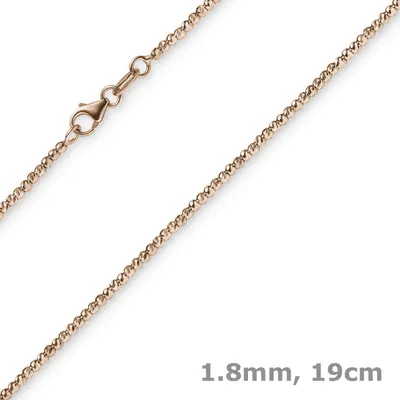 1-8mm-Armband-Kugelkette-diamantiert-585-Rotgold-19cm