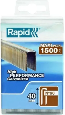 Immagine prodotto di RAPID 1500 galvanized staples 90/40mm