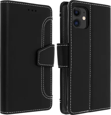 Obrázok produktu pre Avizar, Apple iPhone 11 flipové puzdro s peňaženkou, čierne