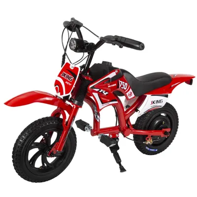 Produktbild von C6 Elektro Motorrad Kinder, 12-Zoll 160W Motor, 3-Geschwindigkeits LCD-Display, Max 16km/h, Scheinwerfer, 50kg max, Dirt bike für Kinder von 4–10 Jahr