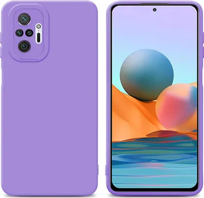 Produktbild von Cadorabo Hülle für Xiaomi RedMi NOTE 10 PRO Schutz Hülle in Lila TPU Silikon Etui Case Handyhülle