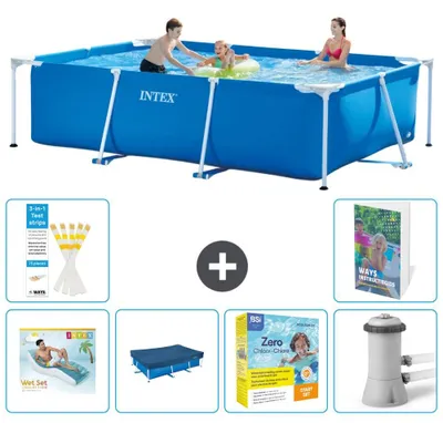 Obrázok produktu pre Obdĺžnikový bazén s rámom – 300 x 200 x 75 cm – 7 dielov  S117