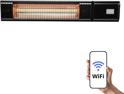Produktbild von HOME It® Infrarot-Terrassenheizstrahler mit WLAN zur Wandmontage