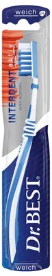 Produktbild von Dr. BEST Premium Interdent Aktiv Zahnbürste in weich 6er Pack