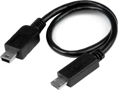 Productafbeelding van Micro USB-kabel, Startech UMUSBOTG8IN, zwart