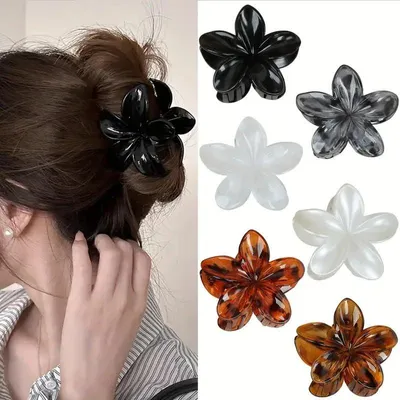 Produktbild von 6 Stück Blumen Haarklammer, Niedliche Blumenförmige für Frauen Mädchen Haarstyling Zubehör Haar Damen Haarspangen Blume Haarstyling Zubehör (Gemischte)