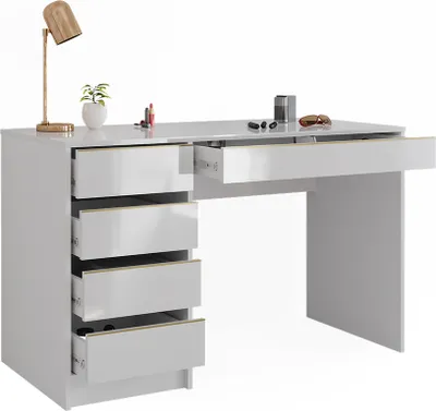 Obrázek produktu pro Toaletní stolek Vicco Sherry Bílá/zlatá 120 cm bez zrcadla, Model 47288
