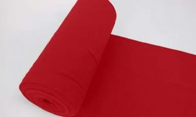 Produktbild von Bündchenstoff LUC Bordeaux, Uni 270 g/m², Strickschlauch glatt/fein, 35cm Schlauch, Meterware