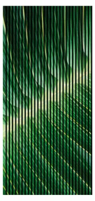 Produktbild von Akustikpaneele mit Digitaldruck Blatt01 19 x 1133 x 2400 mm Blatt Pflanze MDF PET-Fasern Wandpaneele Grün 2 Einzelplatten