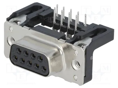 Produktbild von 1x D-Sub THT Buchse PIN: 9 mit 90°-Winkel weiblich   09661126602 D-Sub-Stecker und -B