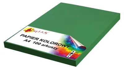 Produktbild von Farbiges A4-Papier, 120 g, intensivgrün 2, 100 Blatt