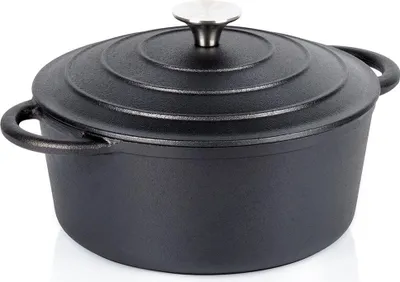 Obrázok produktu pre Liatinový hrniec s pokrievkou, kanvica, pekáč, okrúhly pekáč, 22 cm, 2,6 l